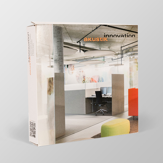 Präsentationsmappe geschlossen von akustik & innovation