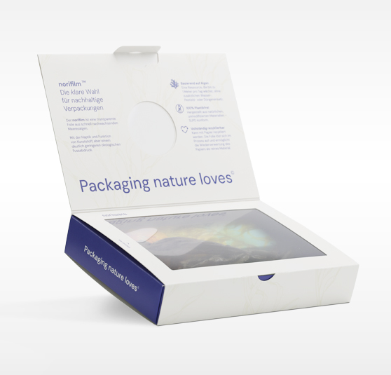Image of packaging with algae film