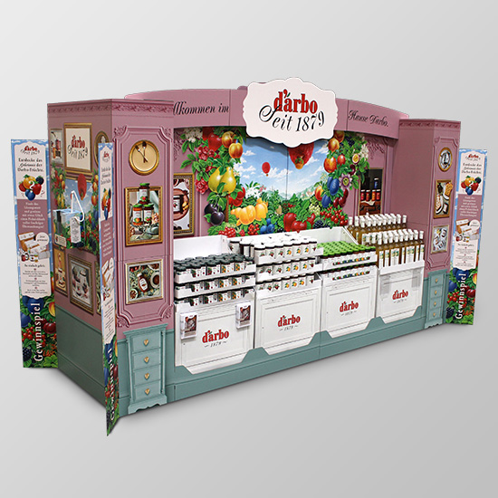 Darbo display with jams